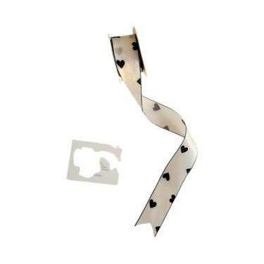 Imagem de Fita De Poliéster Flocada De 4cm, 10 Jardas, Fita De Seda Macia Para E