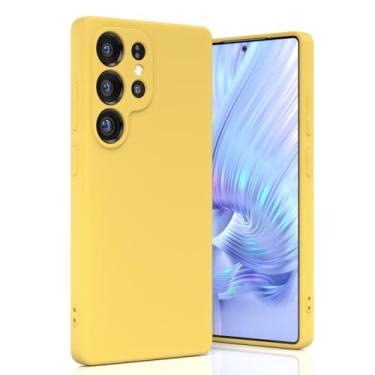 Imagem de Boaixiaen Compatível com Samsung Galaxy S25 Ultra, capa de telefone à prova de choque de silicone líquido fino macio TPU com proteção total à prova de choque para Galaxy S25 Ultra 5G 6,9 polegadas