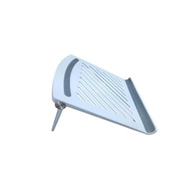 Imagem de Suporte para Laptop Ajustável, Branco, Plástico, 24.5x24.5cm, Inclinação 0-130°, Portátil, com Proteção Antiderrapante