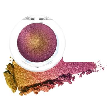 Imagem de Wine Red Gold Shimmer Glitter Sparkle Chameleon Duo Chrome Multichrome Gothic Iridescente festival paleta de sombras, paleta de sombra única maquiagem para mulheres mais velhas, bastão de sombra com