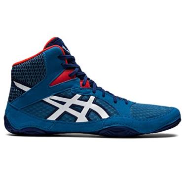 Imagem de ASICS Tênis de luta livre masculino Snapdown 3, Azure/Branco, 44