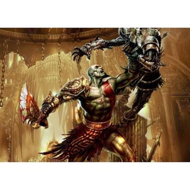 Imagem de Pôster Kratos Gods of Wars Anime Art 30x42cm Papel 150g