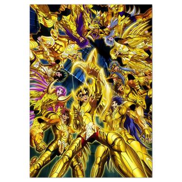 Imagem de Imagem de arte de parede de pôster Gold Saints Seiyas Anime Art 30x40cm