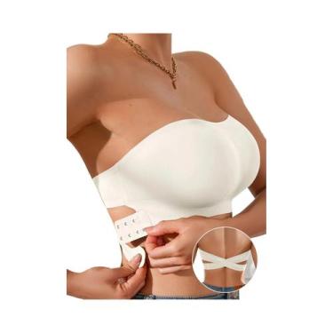 Imagem de Sutiã Sem Alças E Sem Costura Com Almofadas Macias Em Seda Gelada YMQJ