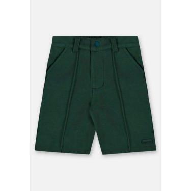 Imagem de Bermuda Básica Infantil para Menino Up Baby, Verde, 10