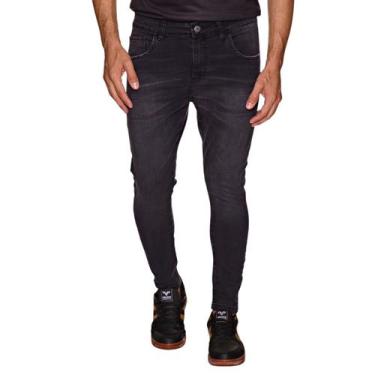 Imagem de Calça Masculina Skinny Preto Barra Desfiada Premium - Btxmoda&Co, Pret