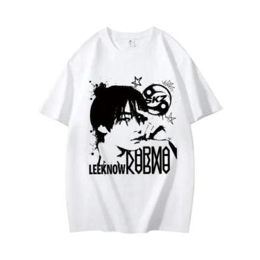 Imagem de Camiseta KPOP KARMA Hip Hop Changbin Hyunjin Felix Moda Coreana Street