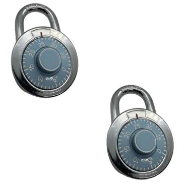 Imagem de Arkali Fechadura de combinação, cadeado de combinação de discagem, 3 fechaduras sem chave seguras com código digital para armários de academia, escola, caixa de ferramentas e unidades de armazenamento