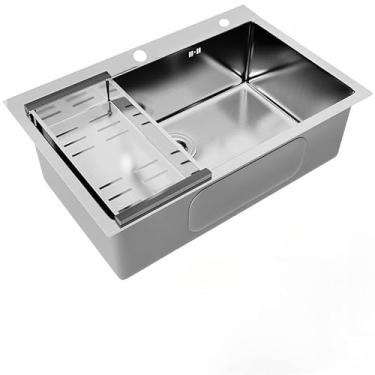 Imagem de Cuba Pia Inox 304 Gourmet Cozinha 60x45cm Com Torneira E Acessórios Cor Prateado (Prateado)