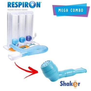 Imagem de Kit Shaker Ncs + Respiron Classic Exercitador Respiratório Fisioterápi