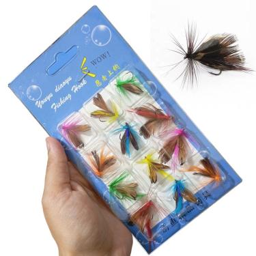 Imagem de Isca Pesca Peixe Mosca Artificial Pescaria Fishing Tilapia Tucunare Robalo Lambari Tainha Mar Açude Rio Lago