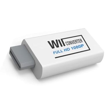 Imagem de Conversor Wii para HDMI 1080P, adaptador HDMI Wii com conector de áudio de 3,5 mm, compatível com Wii/Wii U para HDTV/monitor/projetor, suporta 480P/720P/1080P, Plug and Play