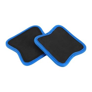 Imagem de Baoblaze 2x Luvas Protetoras de Mão com Almofadas de Aderência Antiderrapantes Profissionais para Levantamento de Peso e Musculação na Academia, Azul