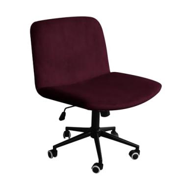 Imagem de NICEEC Capa para cadeira cruzada, sem braços, escritório, dormitório, secretária, capa de cadeira de vaidade, capas de cadeira de computador, encosto médio, largo, cadeira, sem braços, proteção de