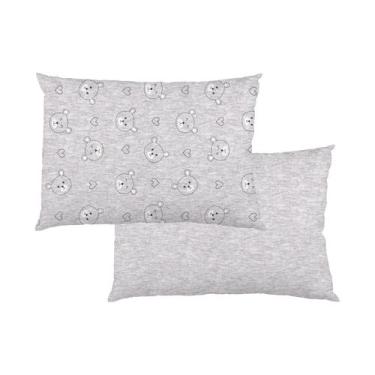 Imagem de Fronha para Bebê Estampada 02 Unidades 28 cm x 40 cm Bublim, Ursos