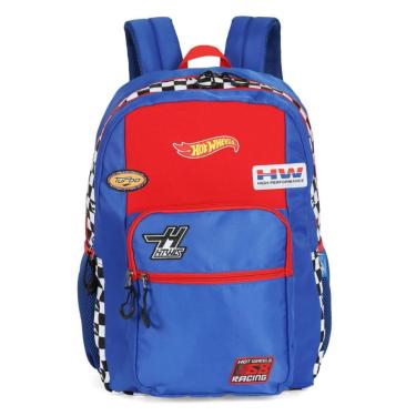 Imagem de Mochila Escolar Menino Bolsa Notebook Infantil Hot Wheels-Masculino