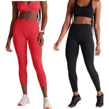 Imagem de Kit 2 Calças Leggings Lupo Levanta Bumbum Poliamida Flexível-Feminino