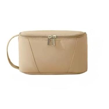 Imagem de Bolsa de Cosméticos para Viagem Grande Capacidade com Múltiplos Compartimentos – Maquiagem, Uso Diário, Academia e Viagens(Persimmon)