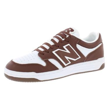 Imagem de New Balance Tênis masculino 480 V1, Carvalho rico/branco, 37