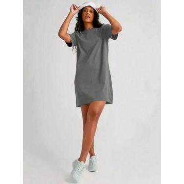 Imagem de Vestido Longo Slim Fitness Malha Extra-confort Liso Básico - Slim Fitn