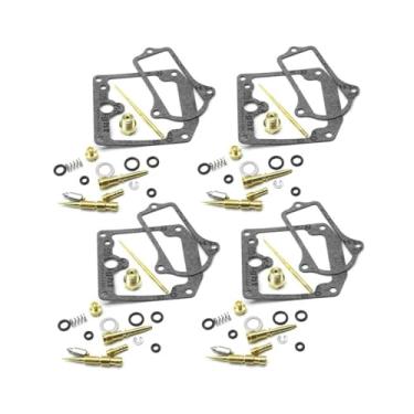Imagem de Pacote com 4 para Suzuki GS550 GS550E 1977 1978 1979 GS 550 Kits de reparo de carburador de motocicleta peças de reconstrução de vedação de jato de carburador