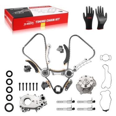 Imagem de Conjunto de kit de corrente de distribuição 9-0753S com bomba de óleo + kit solenoide de bomba de água adequado para Buick para Cadillac Enclave LaCrosse Allure ATS CTS SRX XTS Traverse Camaro Impala