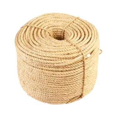 Imagem de Corda de sisal natural para substituição de arranhadores de gatos, cabo de reparo de árvore de gato durável para projetos faça você mesmo, torres de escalada, proteção de móveis, raspadinha