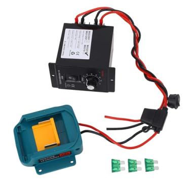 Imagem de Garosa Kit de Controlador de Velocidade do Motor Adaptador de Bateria de 18V, Controle de Velocidade DC PWM Com Interruptor Liga / Desliga, para Baterias de íon de Lítio de 18V