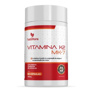 Imagem de Vitamina K2 MK-7 60 Cápsulas 500mg Tuttiflora-Unissex