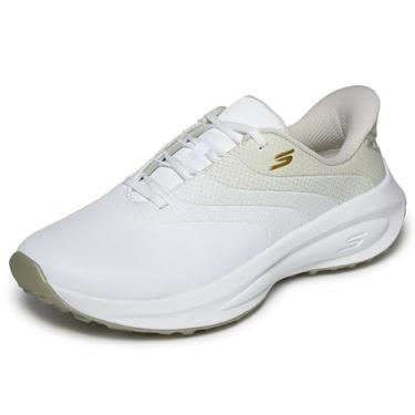 Imagem de Skechers Tênis feminino Flow Slip-in Spikeless impermeável para golfe, Branco, 38