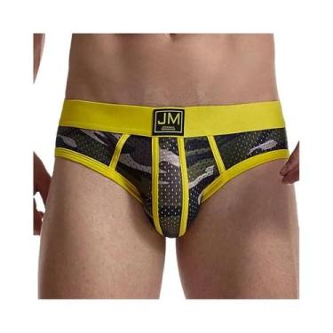 Imagem de Cuecas Masculinas De Nylon Respirável Com Baixa Cintura Camufladas Par