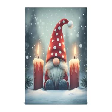 Imagem de xigua Conjunto de 1 panos de prato de cozinha fofos de gnomo, macios e altamente absorventes de secagem rápida para limpeza de pratos e limpeza à mão, 71 x 45 cm