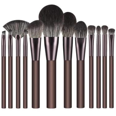 Imagem de Conjunto de 12 pincéis de maquiagem, corretivo multifuncional, ferramenta de maquiagem profissional, adequada para uso diário