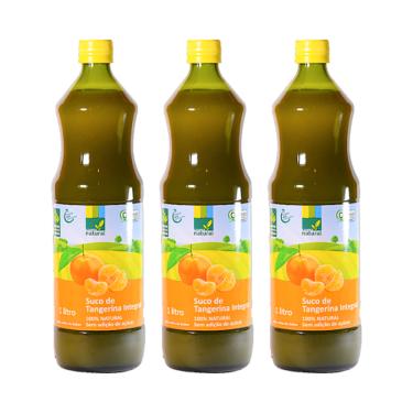 Imagem de Kit 3x: Suco Tangerina Integral 100% Orgânico Sem Açúcar 1l