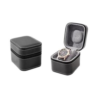 Imagem de Estojo De Viagem Portátil Em Couro PU Para Relógios, Com Almofada Remo
