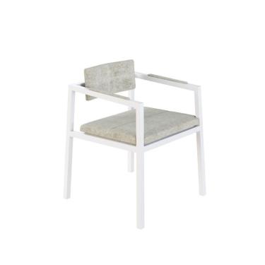 Imagem de Poltrona Noah Fixa C/4 Pés 78 X 60,5 X 60,5 Cm Pés Brancos. Lautrec Off White Lautrec Off White