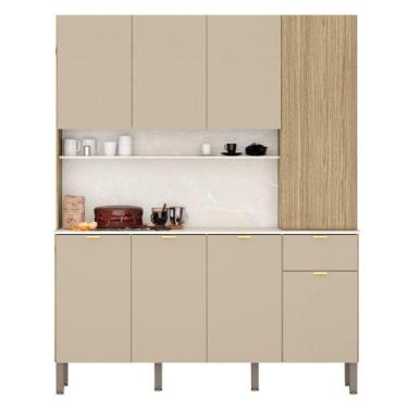 Imagem de Armário de Cozinha Slow 8 Portas e 1 Gaveta - Kit's Paraná, Freijo/Van