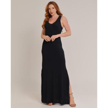 Imagem de Vestido Longo Feminino Casual Viscolycra Premium Com Fenda-Feminino