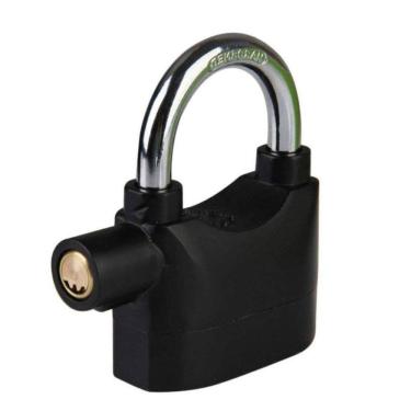 Imagem de Cadeado Com Alarme 110dba Trava Anti Furto à Prova D`água Para Bike Moto E Portão