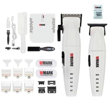 Imagem de Kit Profissional Corte Acabamento Wmark Ng 8632 Branco