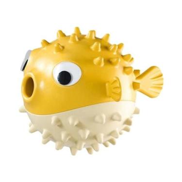 Imagem de Brinquedo Durável Para Cães Em Forma De Peixe Com Som, Bola Para Alivi