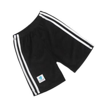 Imagem de Shorts De Basquete Pretos Para Crianças De 1 a 11 Anos, Poliéster, Cal