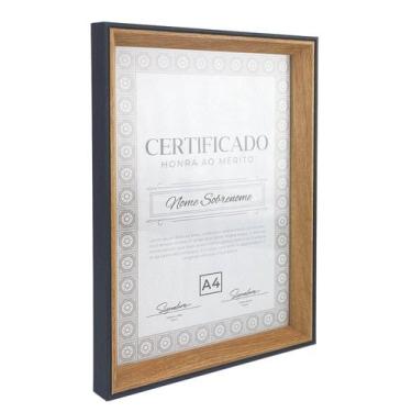 Imagem de Moldura A4 Diploma Certificado Borda Frame Parede 6328 - Casa Nuvem