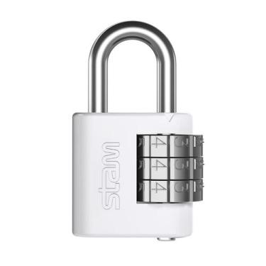 Imagem de Cadeado Zamac E-Coat com Segredo 25mm Branco Stam