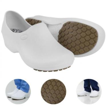 Imagem de Sapato Ocupacional Antiderrapante Profissional Woman Man Epi Limpeza -