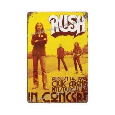 Imagem de Placa Decorativa Vintage De Metal Do Álbum Rush Para Decoração De Pare