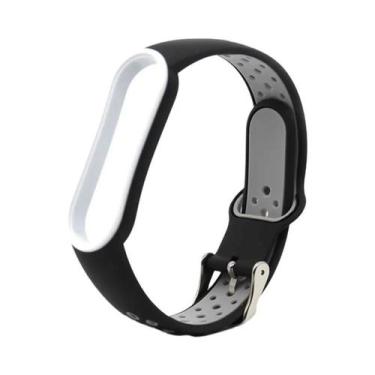 Imagem de Pulseira De Silicone Bicolor Para Xiaomi Mi Band 5 4 3 6 - Substituiçã