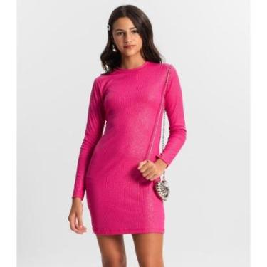 Imagem de Vestido Juvenil Em Ribana Canelada Minty Rosa-Feminino
