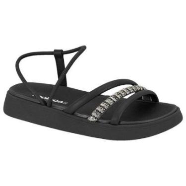 Imagem de Sandália Flatform Moleca 5469.120 Feminina - Preto-Feminino