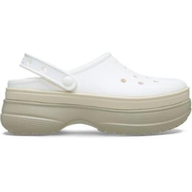 Imagem de Sandália Crocs Stacked Clog Chalk-Feminino